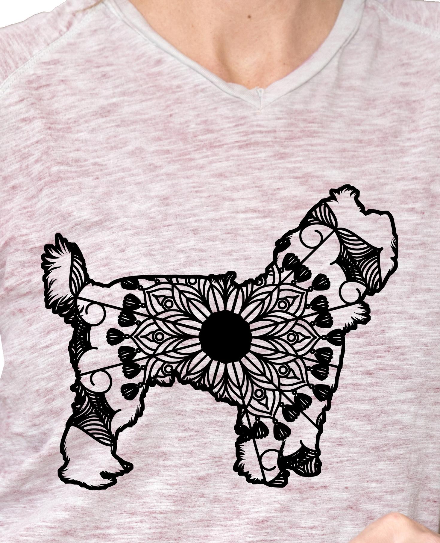 Download Yorkie Mandala Animal Svg T Shirt Designs Mandalasvg Com