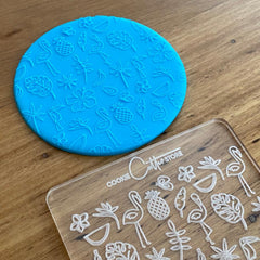 Summer pattern raised cookie stamp, cookie cutter store