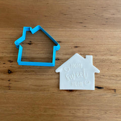 Home Sweet Home Raised, deboss, pop stamp and cookie cutter, cookie cutter store