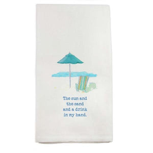 The Sun and Sand Kitchen Towel Flour Sack Towel TABULA RASA ESSENTIALS 