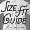 Alternative Apparel size chart