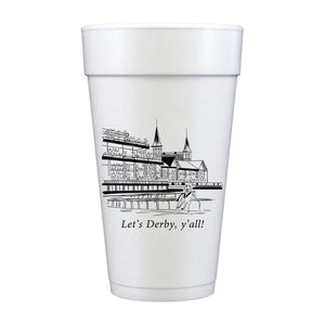 Let’s Derby Y’all - Foam Cups - Set of 10 - Dusty Diamonds Boutique