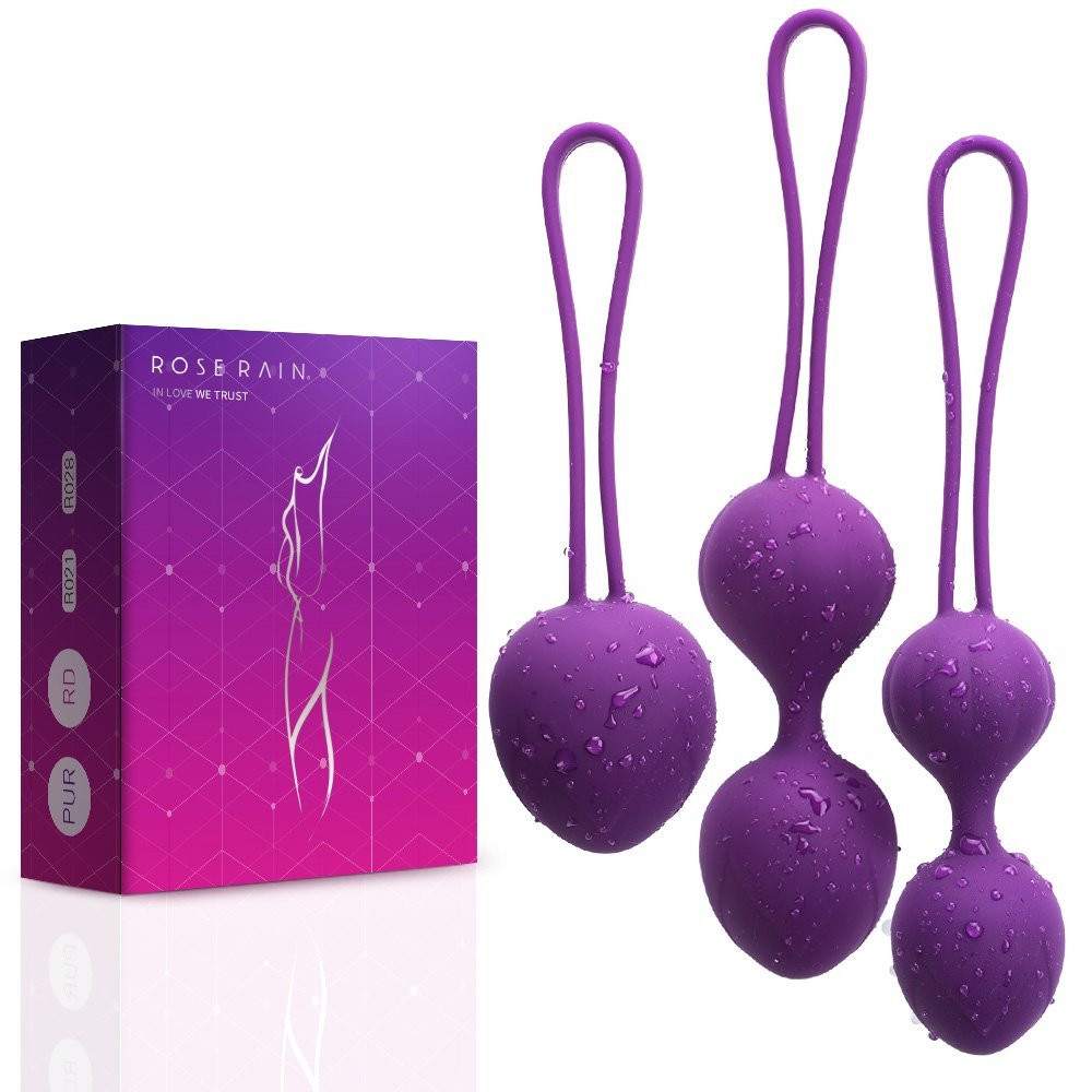 Roserain Kegel Exercise Weights Ben Wa Ball Pelvic Floor Tighten