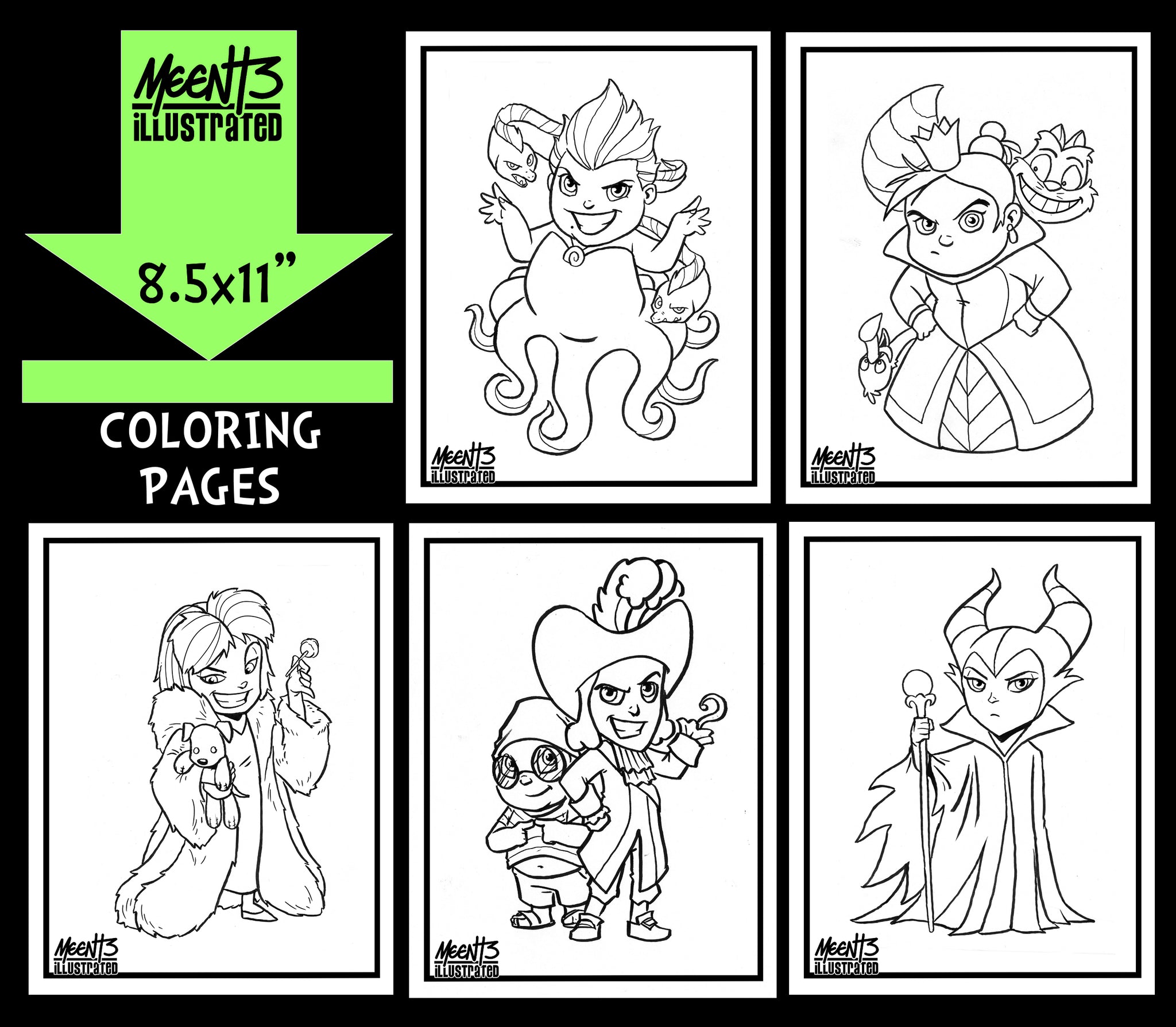 720 Collections Disney Villains Coloring Pages  Latest Free