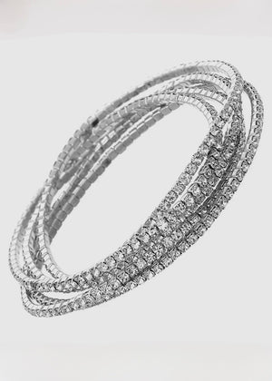 Rhinestone Stretch Bracelet - G and G Womens Boutique