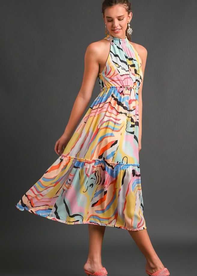 Arabella Abstract Dress - Final Sale