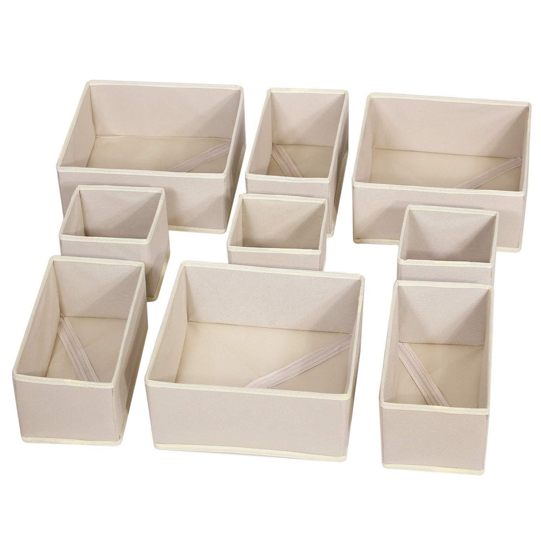 Diommell 9 Pack Foldable Cloth Storage Box Closet Dresser Drawer