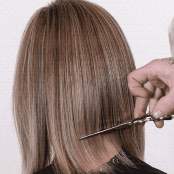 How to hold texturizing shears