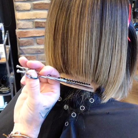 How To Cut A Soft Blunt Bob Haircut Tutorial By Chris Jones Arc Scissors