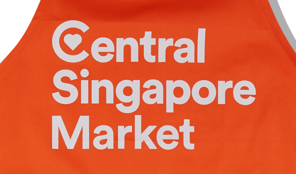 Upclose shot of Central Singapore Market Printing