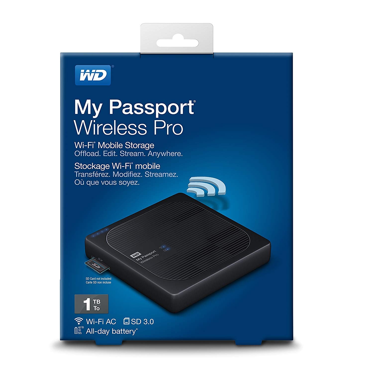 Disco duro externo portátil 1TB My Passport Wireless Pro - WiFi USB – Marketify.mx