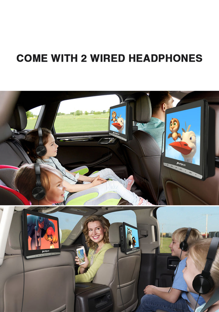Universal Wired On Ear Headphones Foldable Cored Headsets Cored Earphone for Portable DVD Player, Car Headrest Monitor, Computer, Phones