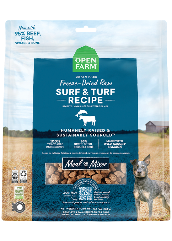 (Surprise & Delight) Surf & Turf Freeze Dried Raw Dog Food