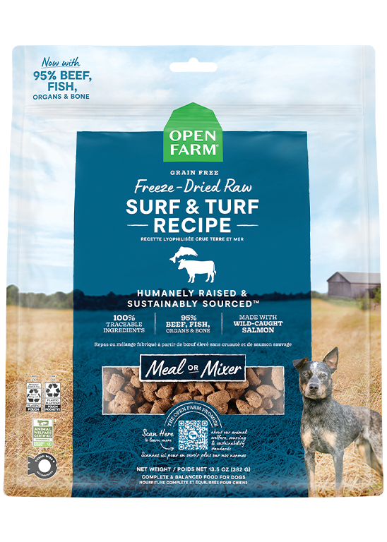 Surf & Turf Freeze Dried Raw Dog Food