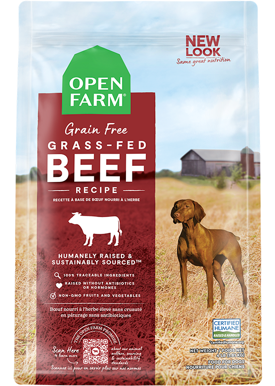 Grain Free Dry Dog Food with GrassFed Beef Open Farm