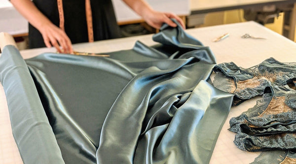 Silk satin fabric ready to make into underwear