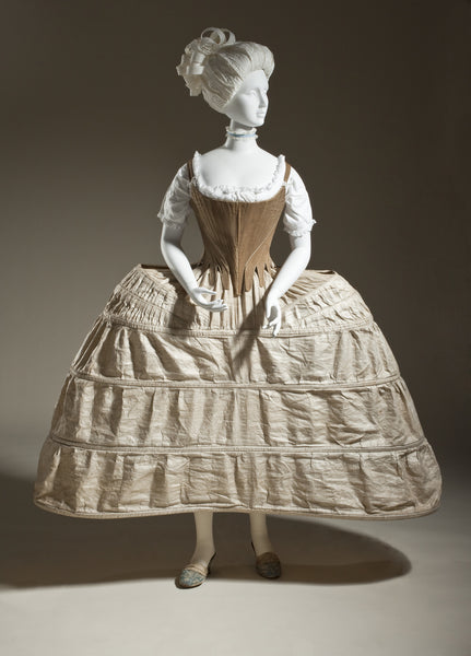 18th century underpinnings with stays and panniers