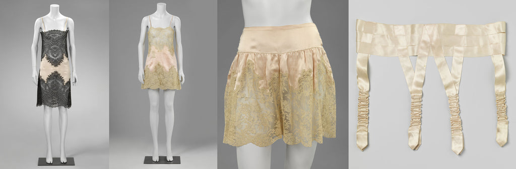 Silk undergarments from the 1920s and 1930s