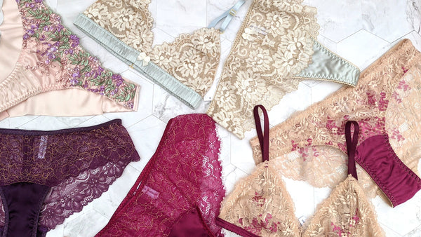Ethically manufactured lingerie sets