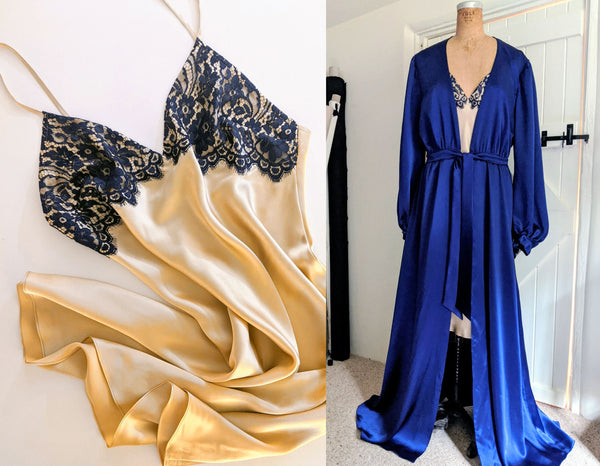 Bespoke silk loungewear by luxury intimates designer Angela Friedman