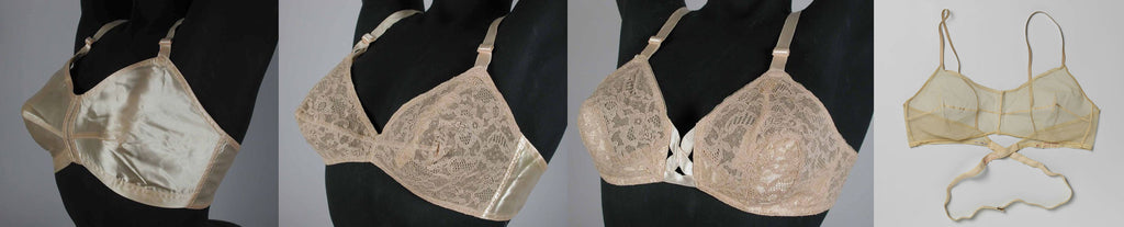 1930s and 1940s bralettes and early kestos bra