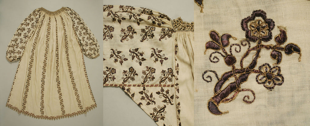 16th century extant embroidered chemise
