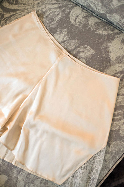 Vintage inspired silk tap pants by Harlow & Fox