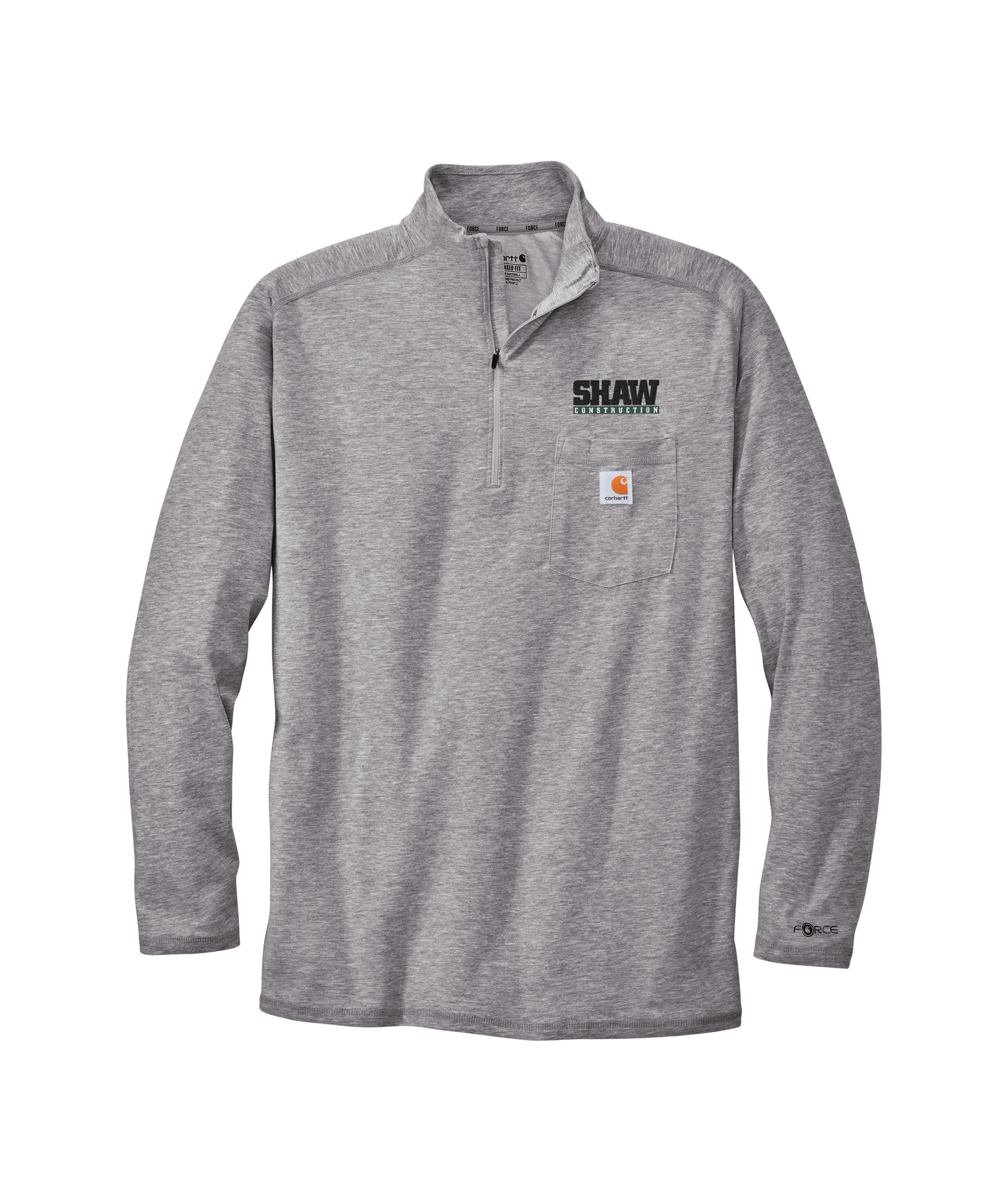 Carhartt Force® 1/4-Zip Long Sleeve T-Shirt