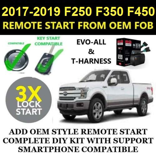 100 Plug & Play 3X Lock Remote Start 20172019 FORD F250 F350 F450