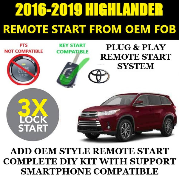 3X LOCK PLUG & PLAY REMOTE START NISSAN ROGUE 2014-2020 KEY START