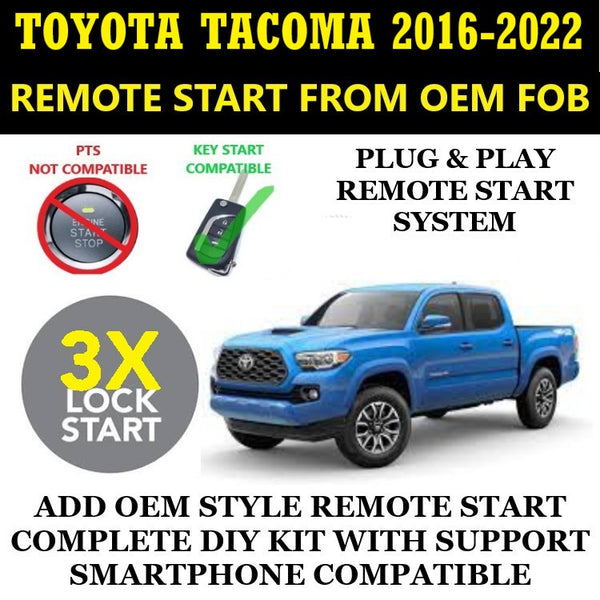 3X LOCK Plug & Play Remote Start 2015-2017 TOYOTA SEQUOIA Key Start