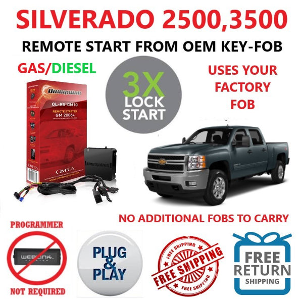 2007-2014 GMC SIERRA 2500 PLUG & PLAY REMOTE START MYCAR SMARTPHONE AP