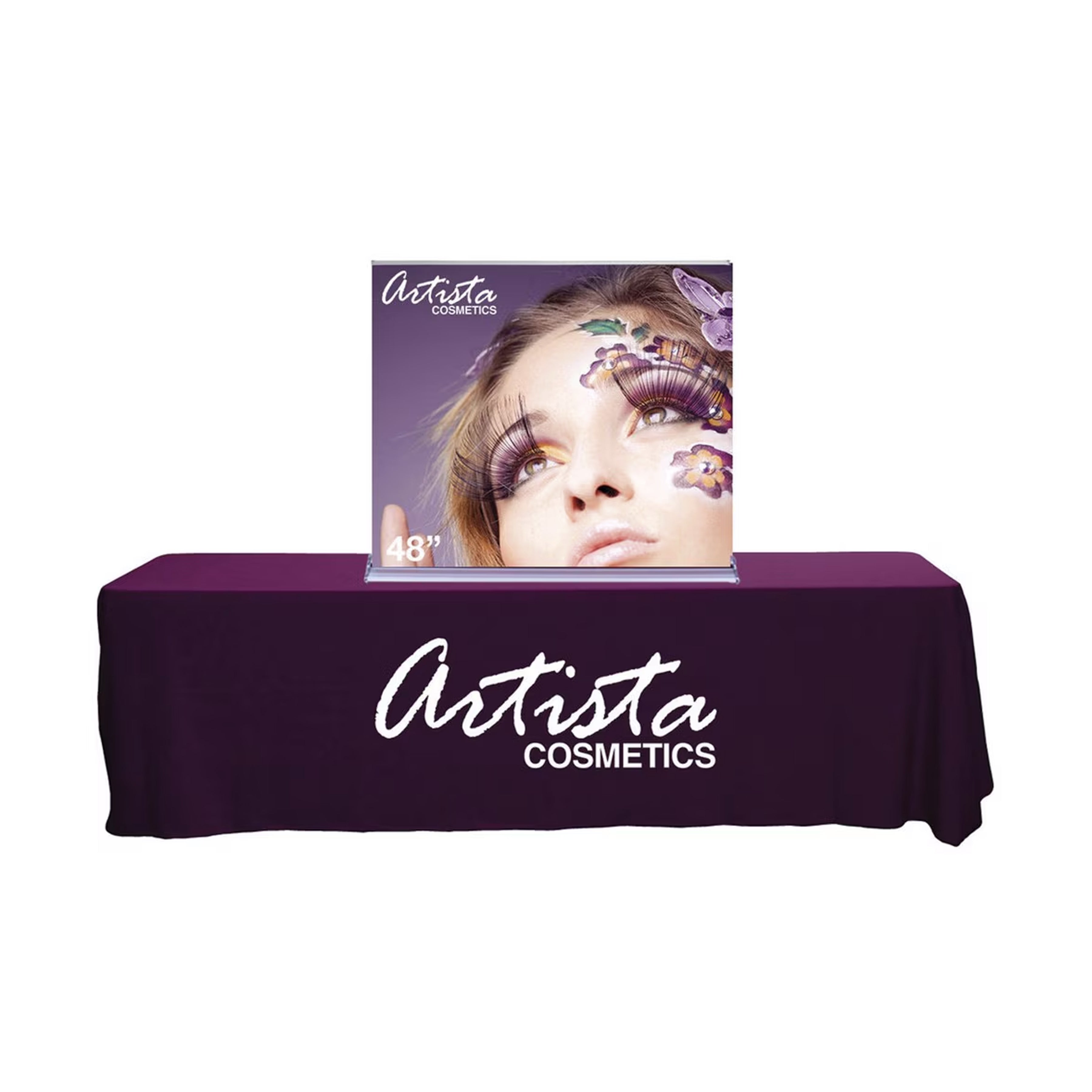 48"W SilverStep® Tabletop Retractable Banner Stand