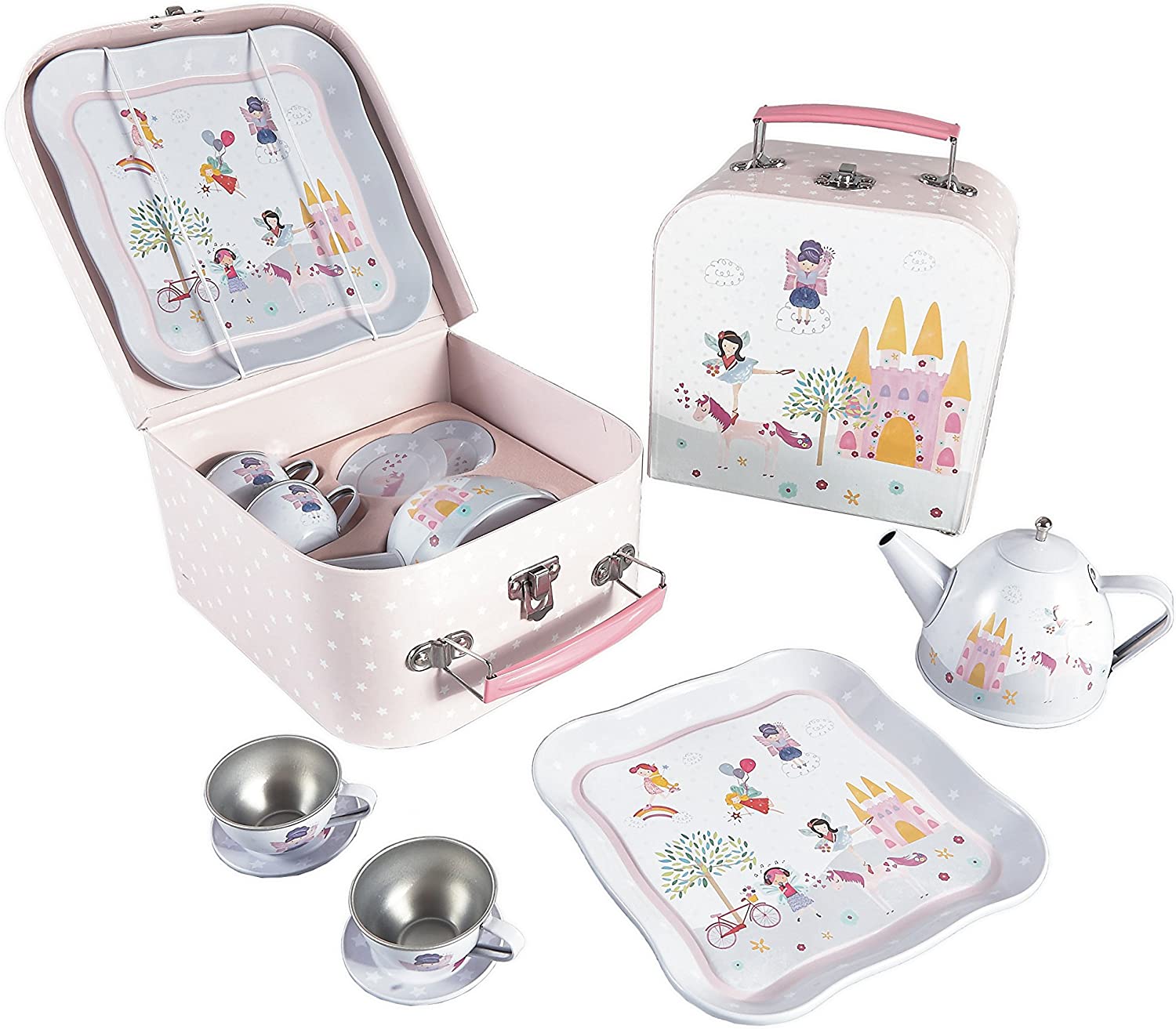 fairy tin tea set