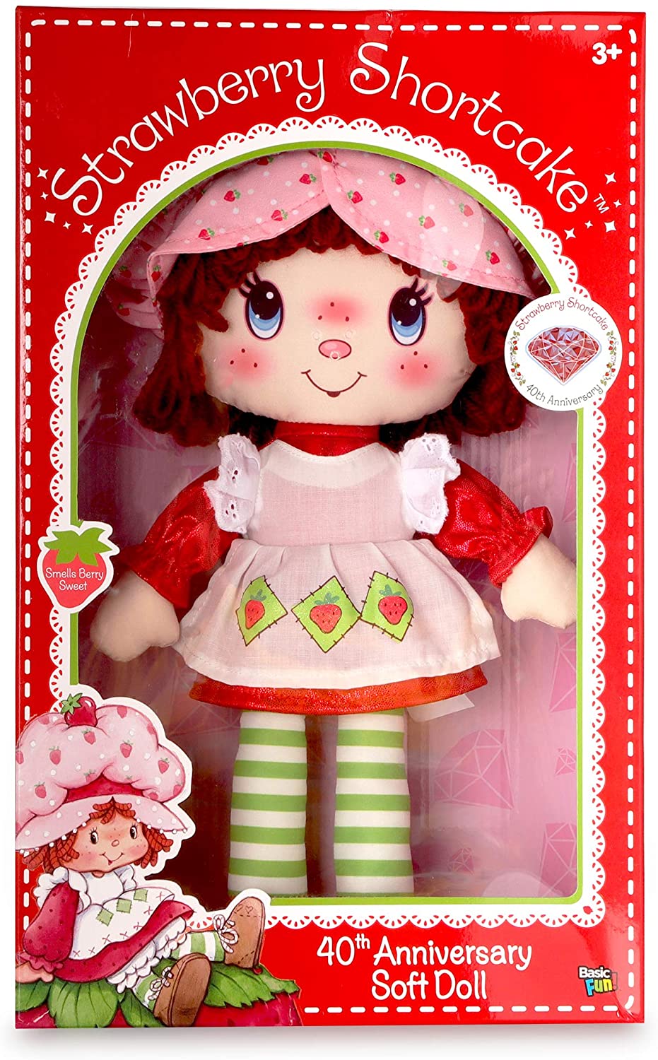 Strawberry Shortcake 40th Anniversary Soft Doll — Jka Toys 6623