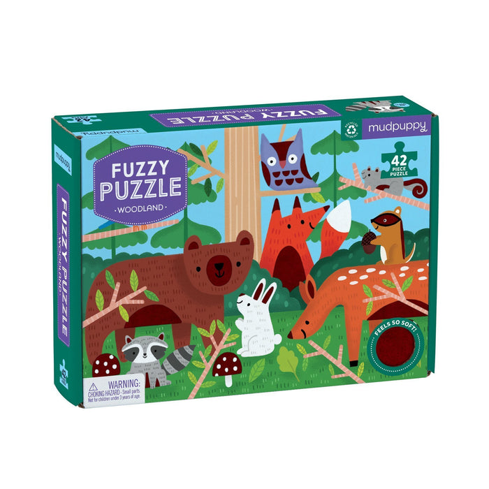 42 Piece Woodland Fuzzy Puzzle - JKA Toys