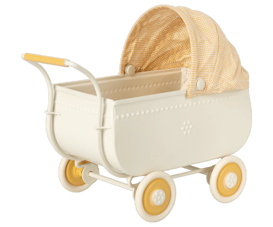 Maileg Yellow Micro Pram