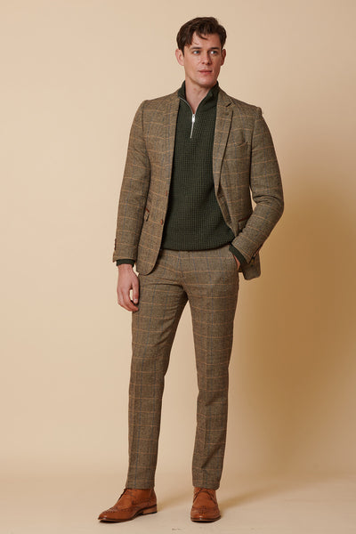 Men's tweed suits from Marc Darcy