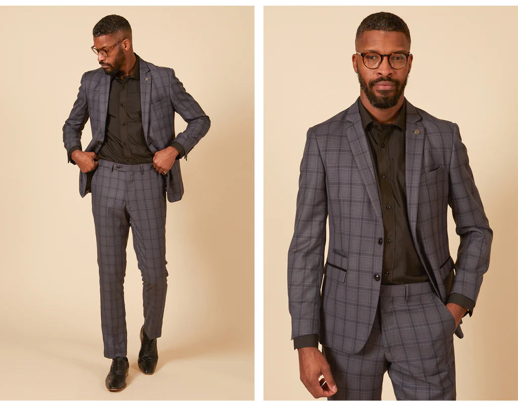 Mens check suits