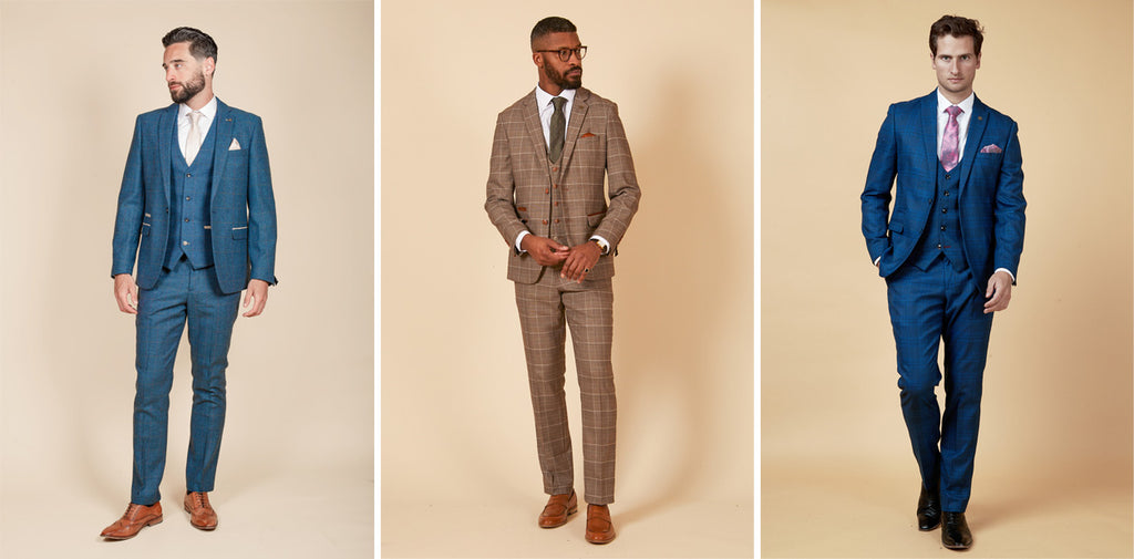 Men's three piece suits from Marc Darcy
