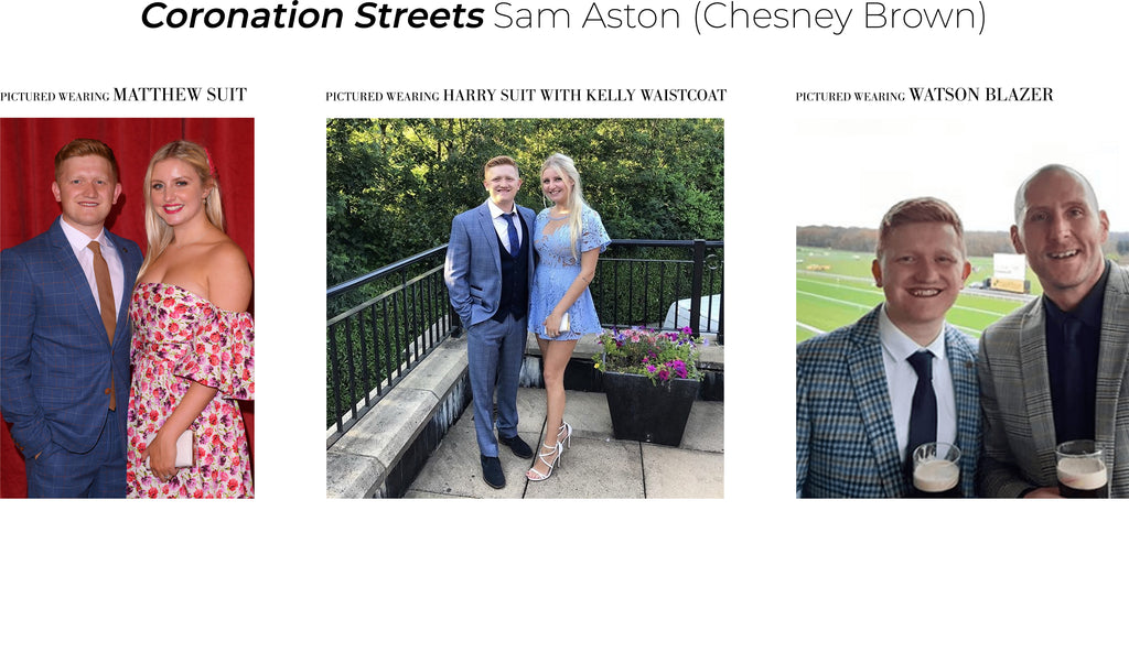 Sam Aston Chesney Brown Suit award show