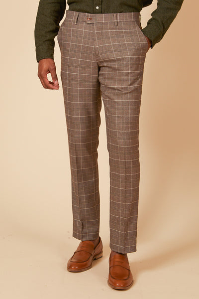 mens check trousers