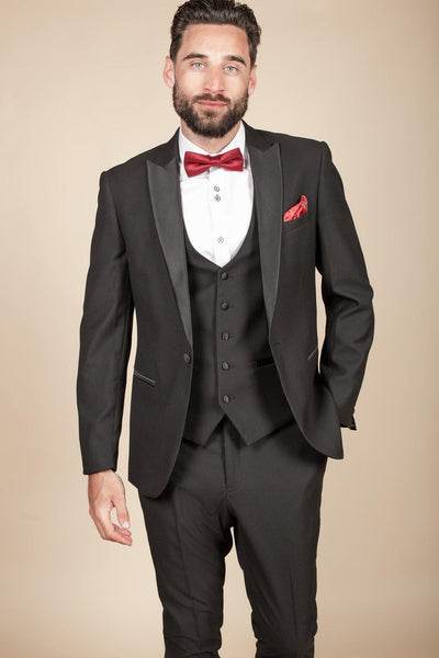 men's smart black suits