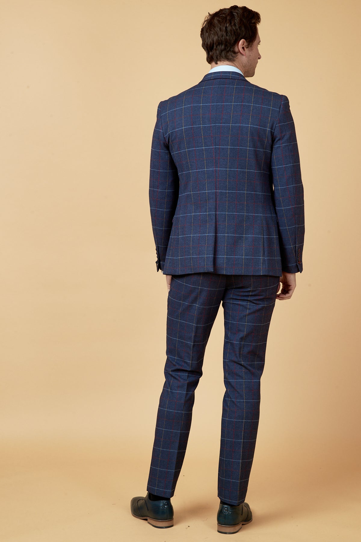 DRAKE - Navy Check Blazer