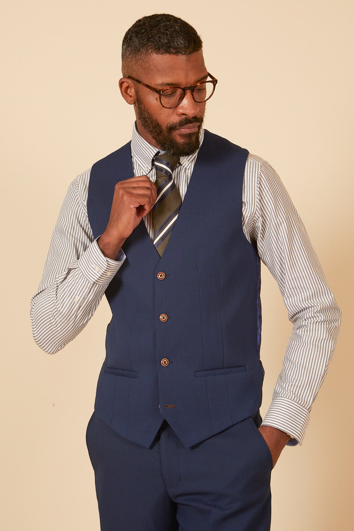 Joe Black Electro Blue Waistcoat