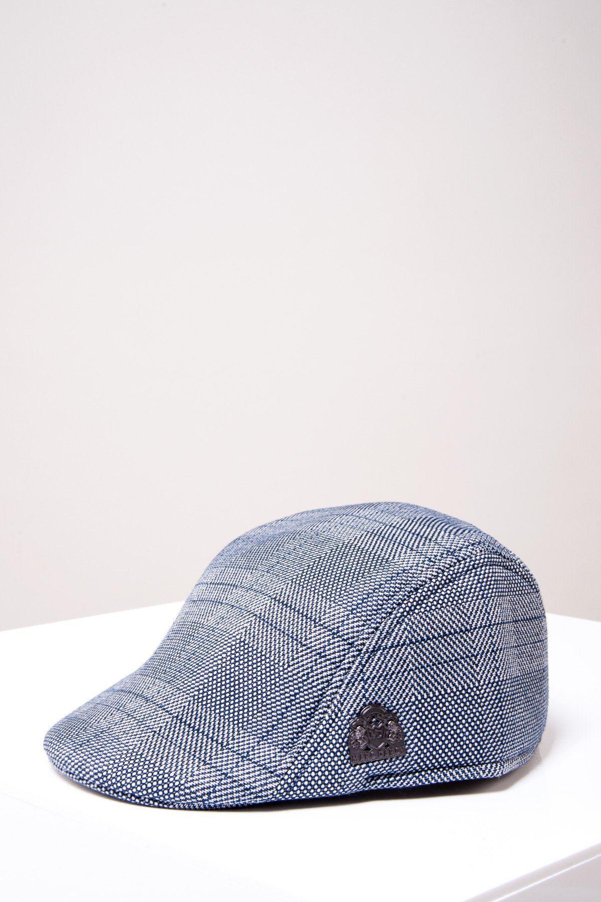 JERRY - Grey Check Flat Cap