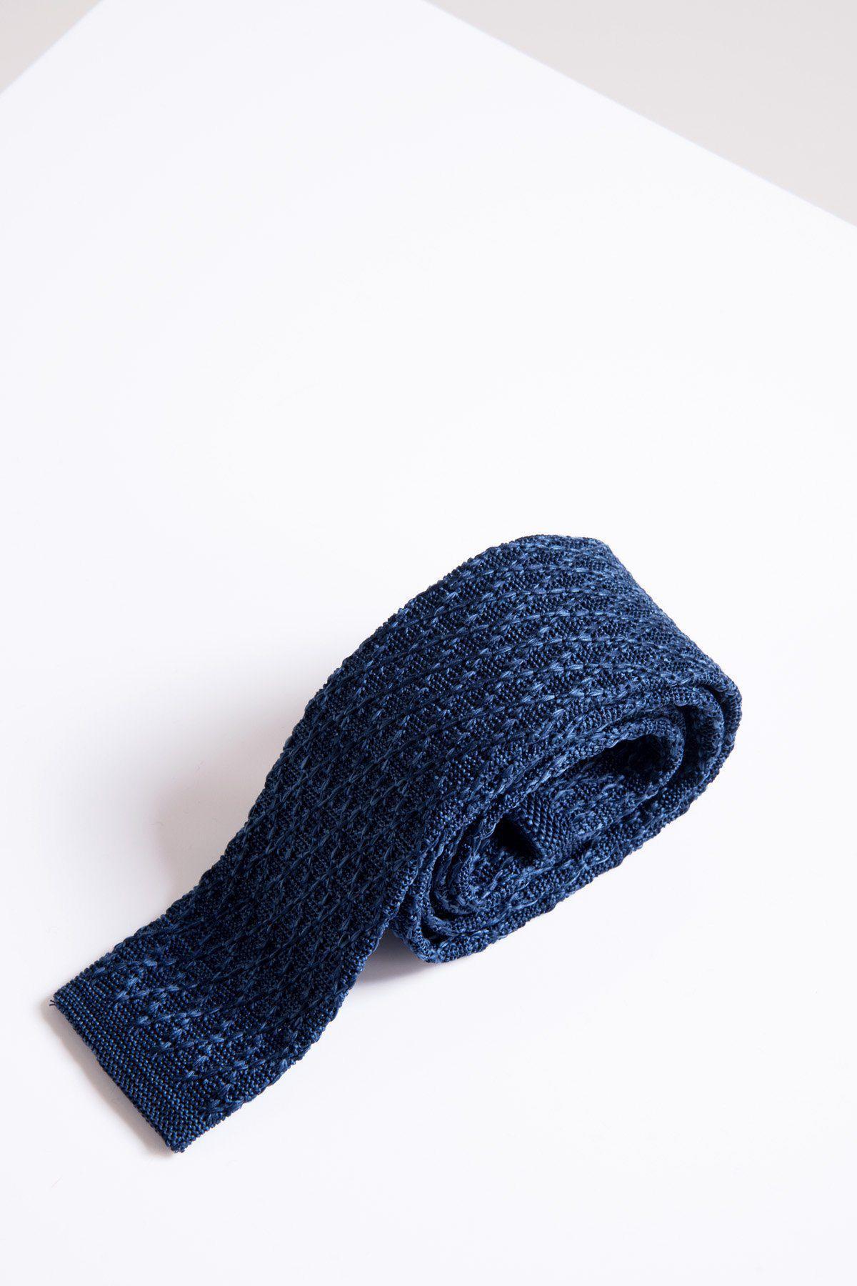 KT - Blue Marl Knitted Tie