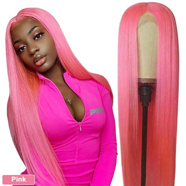 Color Straight Lace Front Wigs Human - JYBRAND 