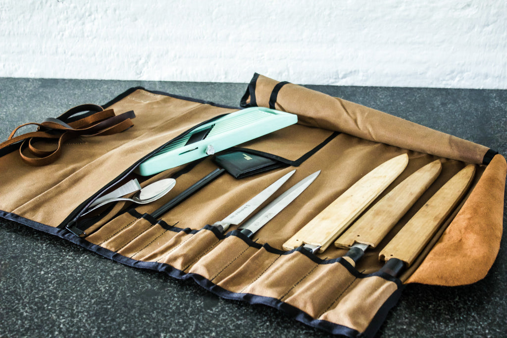 Valentich Goods Knife Roll Interior