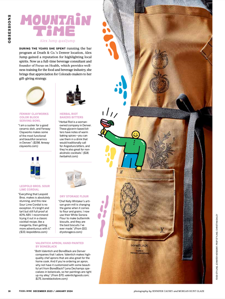 Valentich Goods Apron in Food & Wine Gift Guide 2023